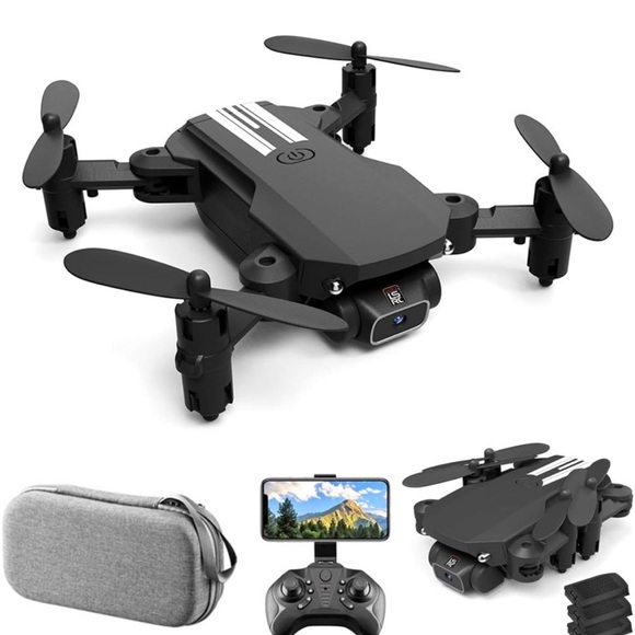 NEW Mini Drone w/Accessories Black Foldable - Picture 1 of 7